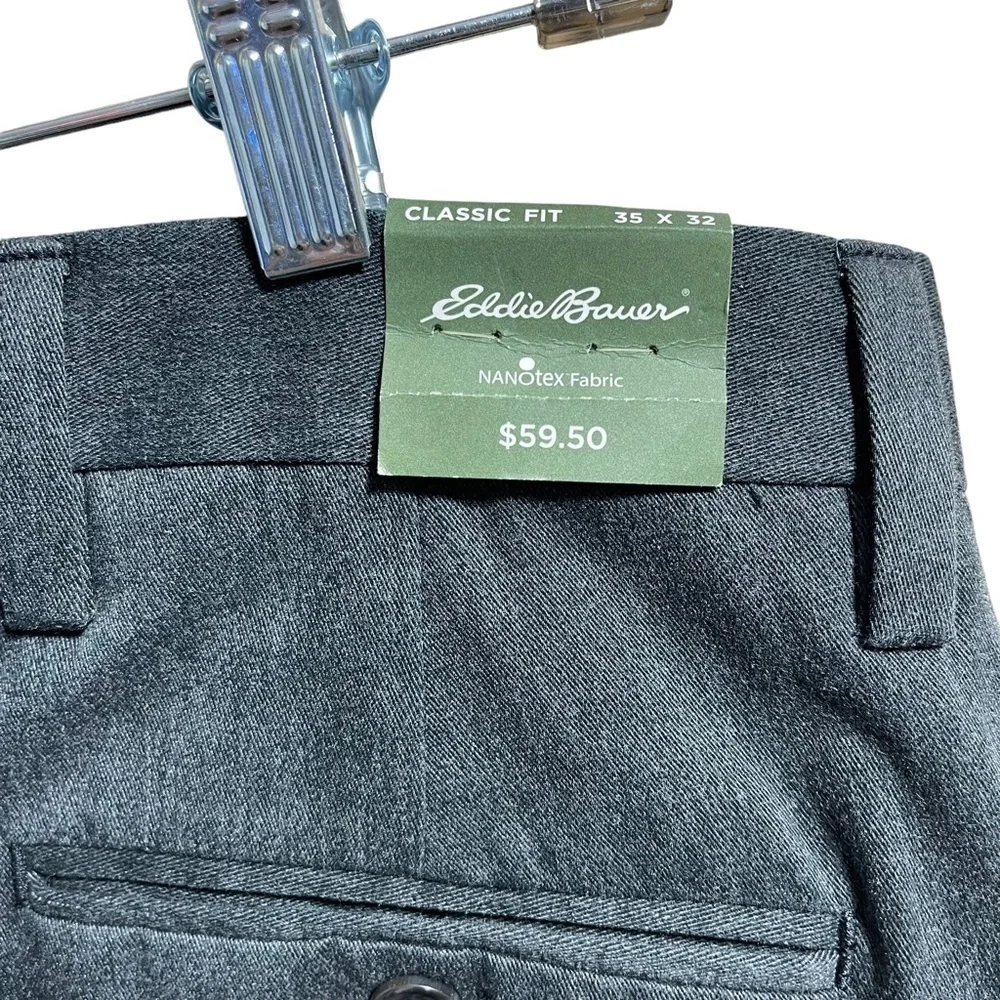 Eddie Bauer Classic Fit Wrinkle & Stain Resistant Suit Pants Men's Size 35X32